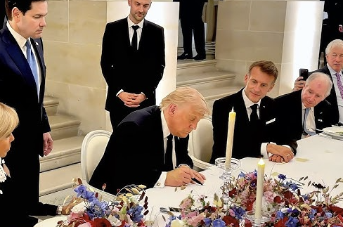 NowTheEndBegins's tweet photo. Versailles 1919: Germany signs surrender document

Versailles 2026: Trump signs surrender document

"The thing that hath been, it is that which shall be; and that which is done is that which shall be done: and there is no new thing under the sun." Ecclesiastes 1:9 (KJB) https://t.co/qRBX9U3qdJ
