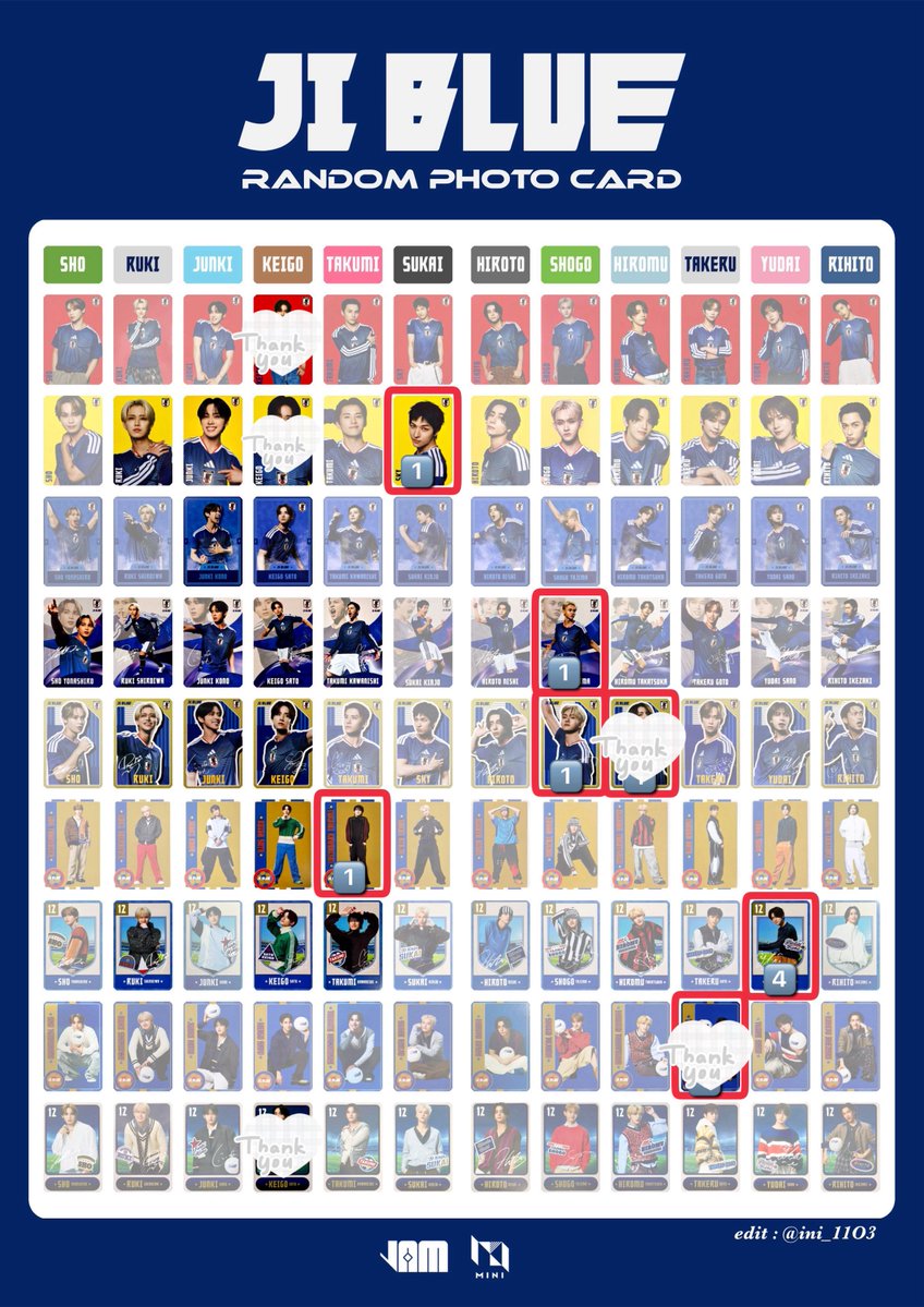 __1OOOOen's tweet photo. 【交換】JIBLUE 景色 ラントレ トレカ ランダムトレカ

〈 譲 〉　赤枠のもの
ラントレ　川西 金城 田島 佐野2

〈 求 〉　消されてないもの
ラントレ　佐藤 >> 河野 川西 > 白岩 與那城
上から４段目激求め

📮郵送のみ
🌼サイン同士

#JIBLUE交換 #JO1交換 #INI交換 https://t.co/qp98ho9285
