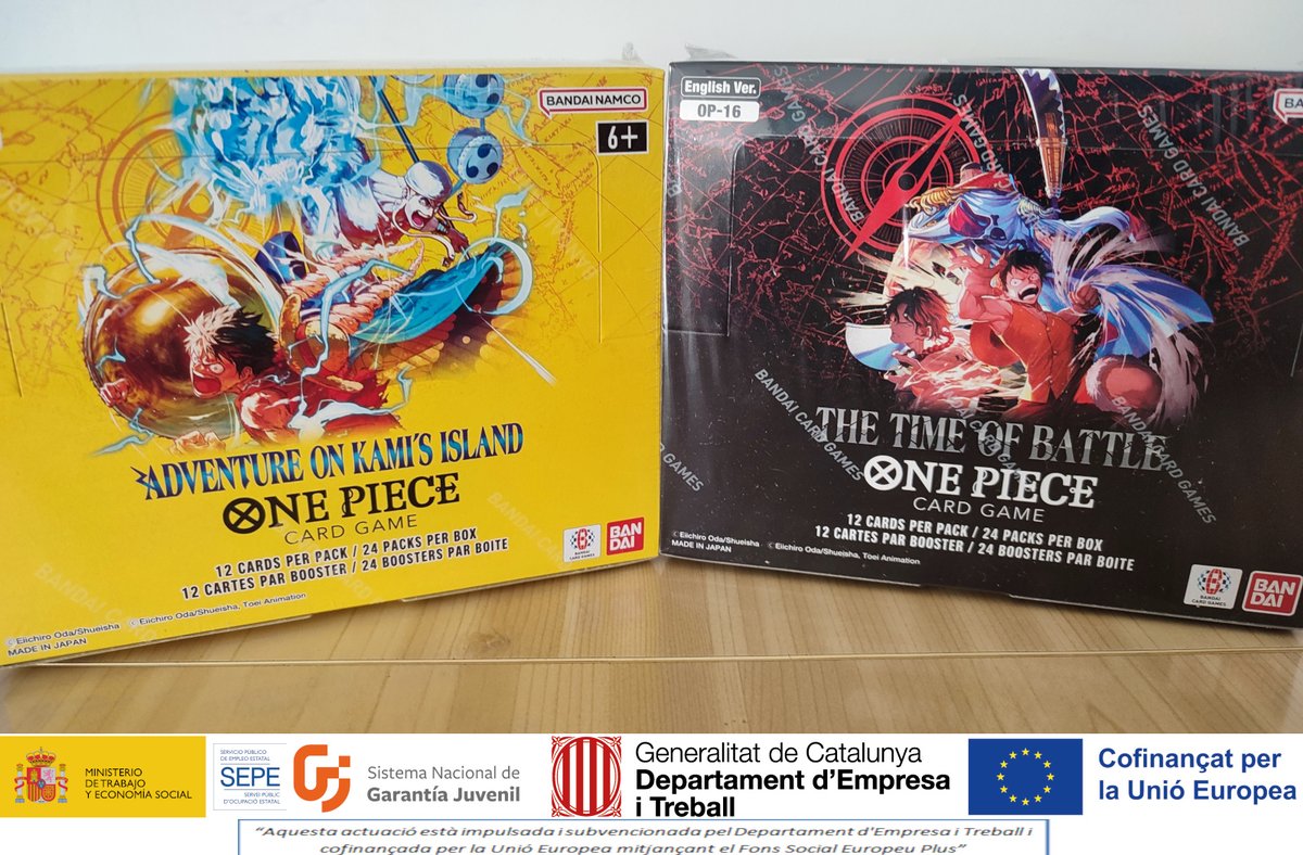 LmtCardboard's tweet photo. Ya disponible los sets Adventure on Kami Island y The time of battle de One piece tcg en ingles, cantidades muy limitadas. #ONEPIECE〜 
https://t.co/AbKguoeX5p https://t.co/2GgetRMB0I