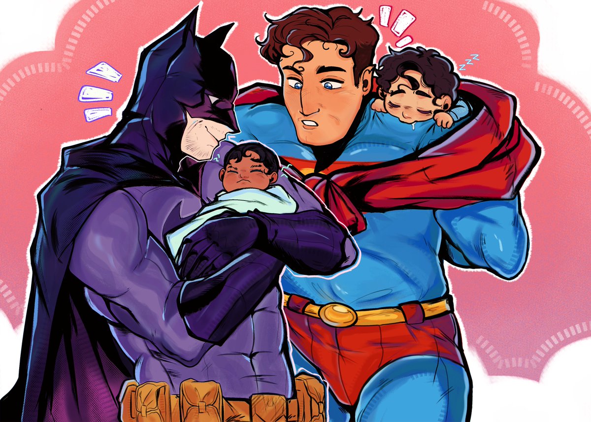 ThaAkopi's tweet photo. 💕🥹

 Redraw !!

#superman #batman #supersons #damianwayne #jonkent https://t.co/f8J5PhhP2F