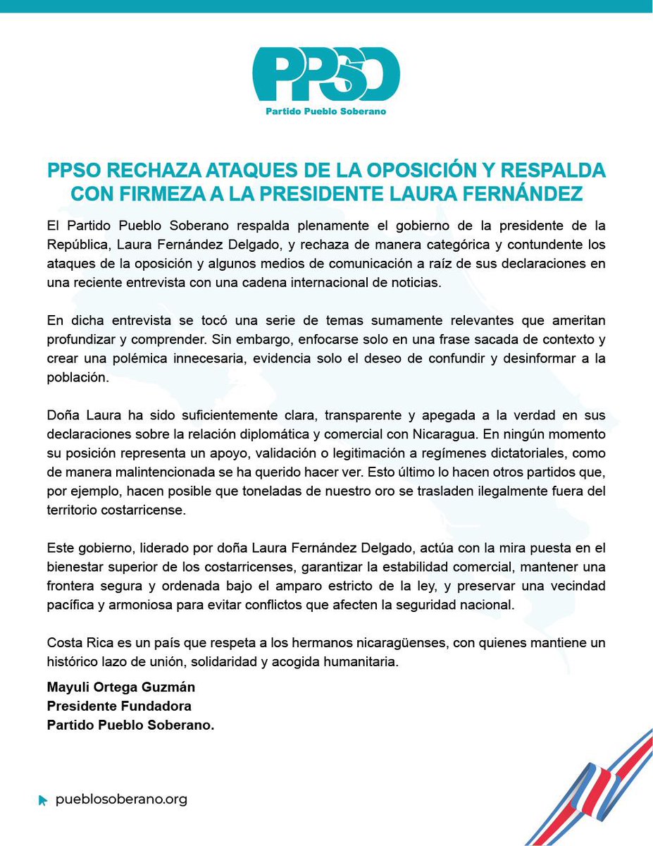 Partido Pueblo Soberano tweet media