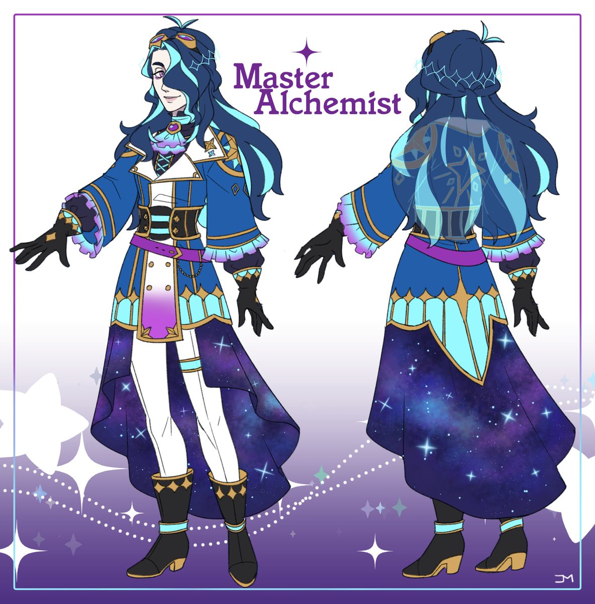 JulyMarte's tweet photo. @MissLalaVT Hi there! I'm Julymarte (July for short✨) And i'm an alchemist with a fascination for astronomy who hopes one day to find out how the stars influence a good potion and what cool new elements lie beyond the firmament https://t.co/39JNiTJUNG