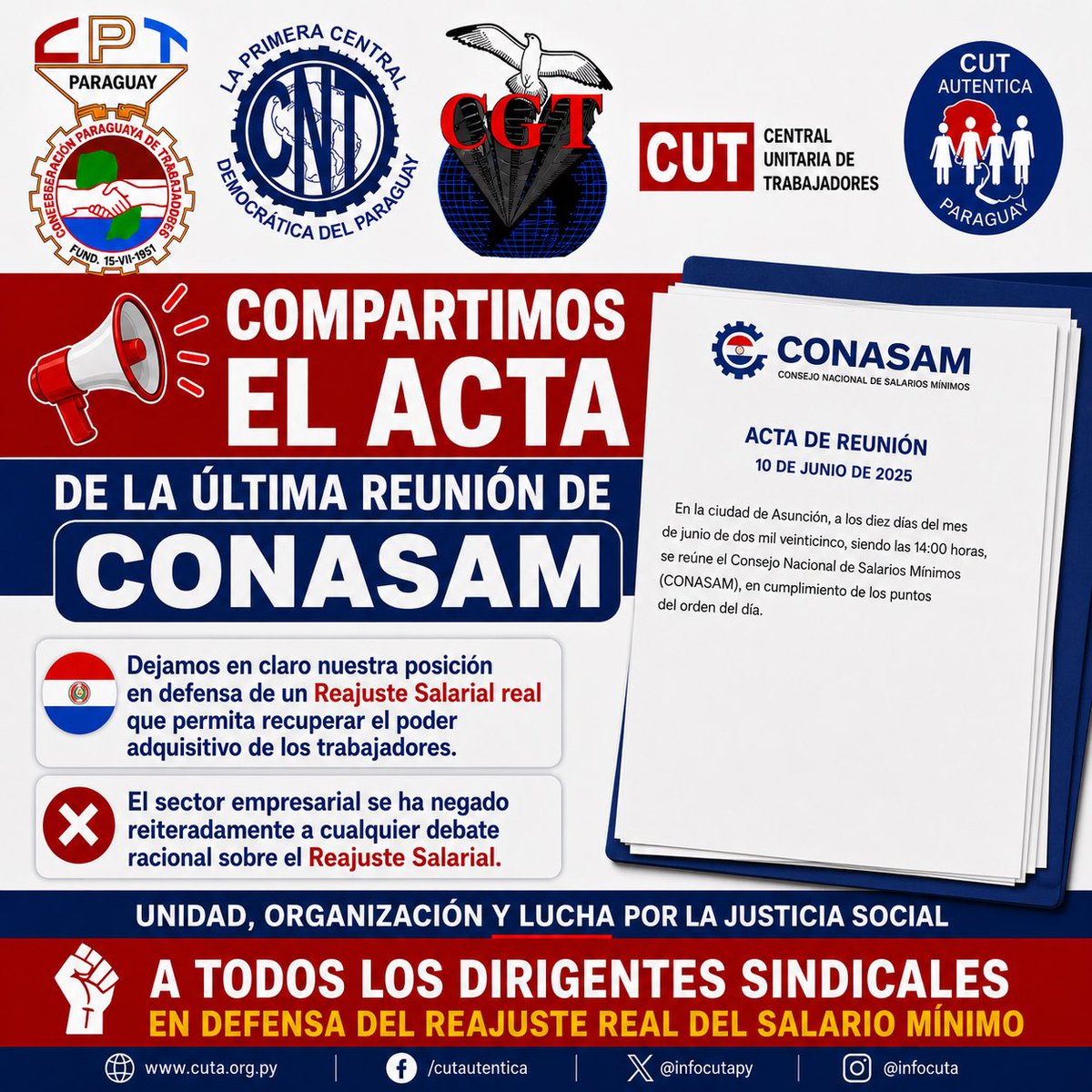 Central Unitaria de Trabajadores Auténtica tweet media