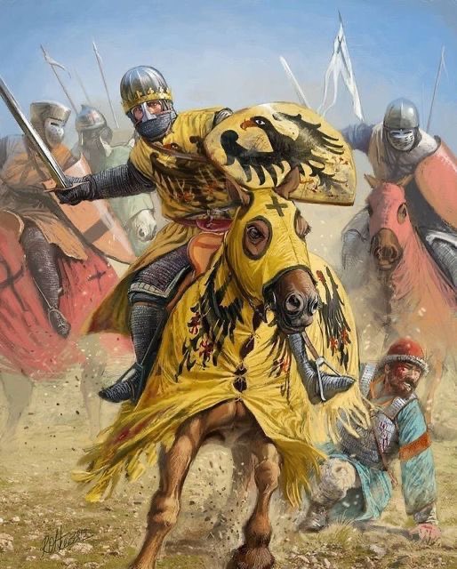 HlSTORYmatters's tweet photo. On this day in AD 1155, Frederick Barbarossa was crowned as Holy Roman Emperor. 

He ruled as emperor until his death on the Third Crusade in 1190. https://t.co/rdmL5NI3x7