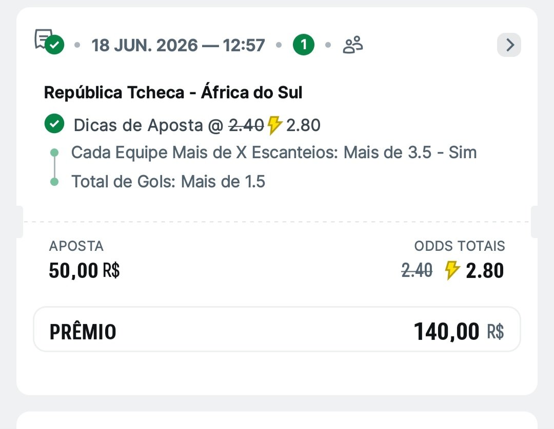 CoisasStranger5's tweet photo. @superbet_br Essa também tava boa, deu bom demais 🤑🤑🤑 peguei no intervalo,  Valeu @superbet_br a melhor 😍 https://t.co/hc7ct8LTky
