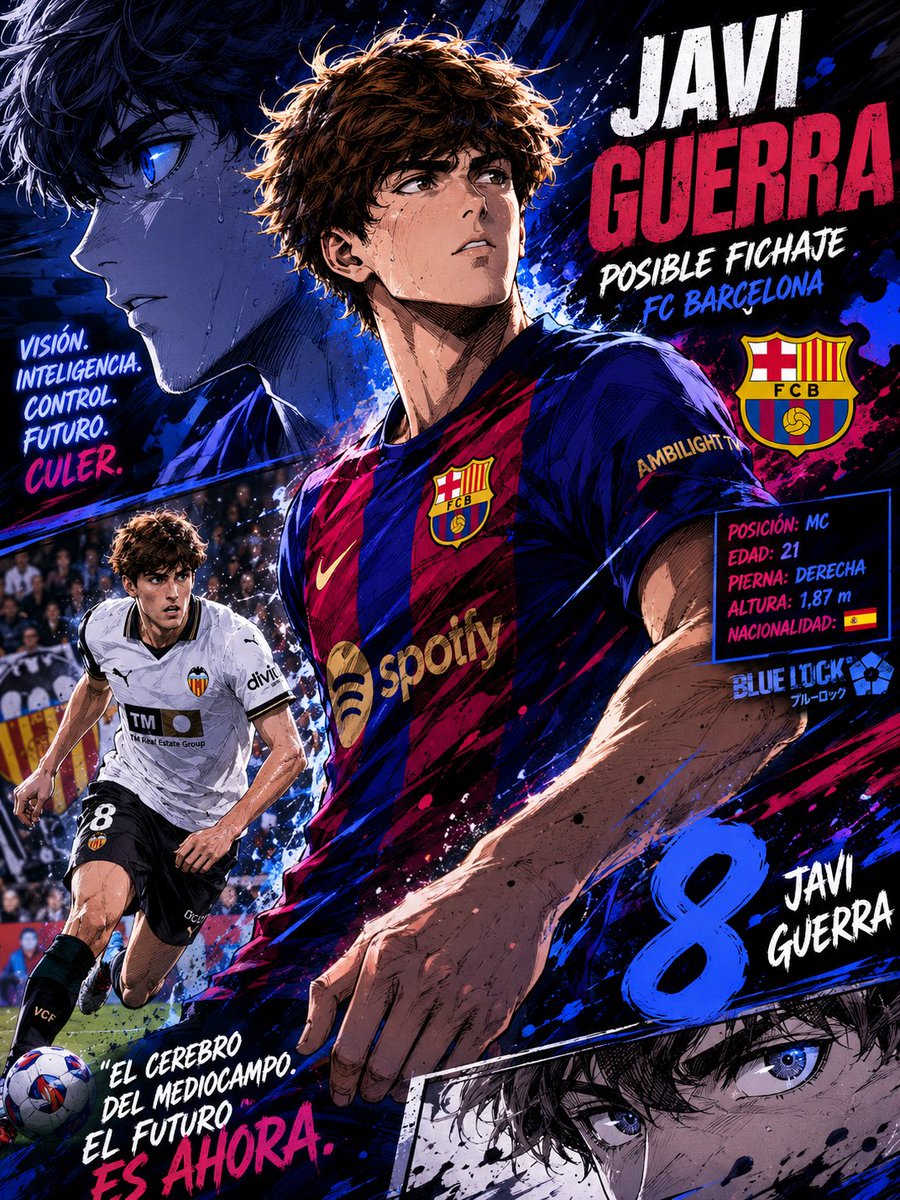 RadarGolFc's tweet photo. 🚨💙❤️ÚLTIMA HORA: El Barça interesado en el jugador del Valencia Javi Guerra. https://t.co/FZBAQq7HY2