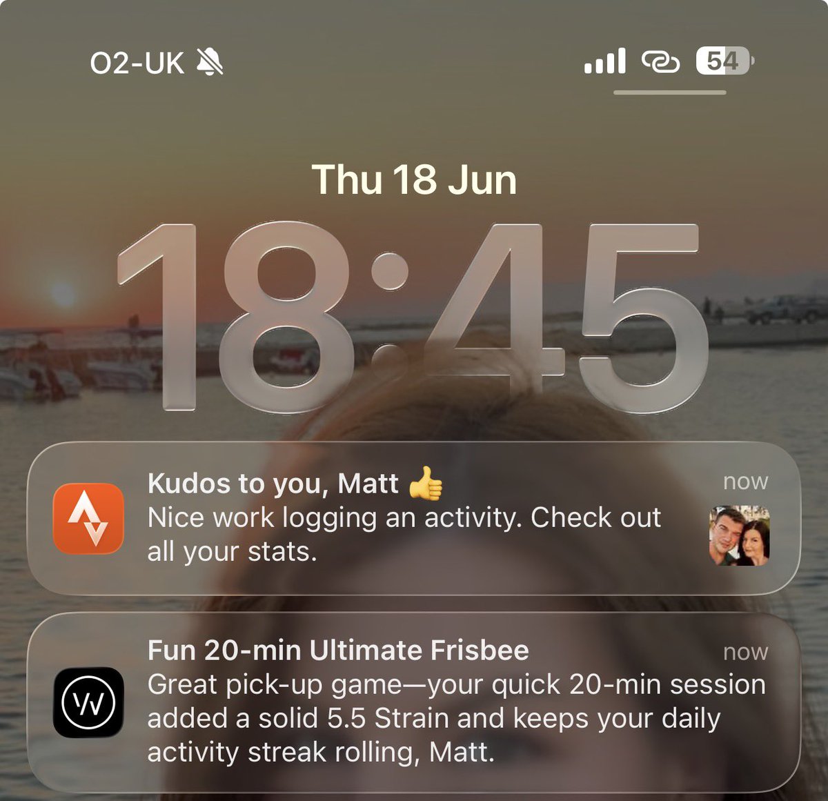 mattjgraham's tweet photo. @WHOOP are you aware I watch @MKBHD videos, because that’s the only way I know anything about Ultimate Frisbee. 🤣. 

I think I was watching from Glasgow, but playing Ultimate Frisbee. https://t.co/8Y0ce17KAz