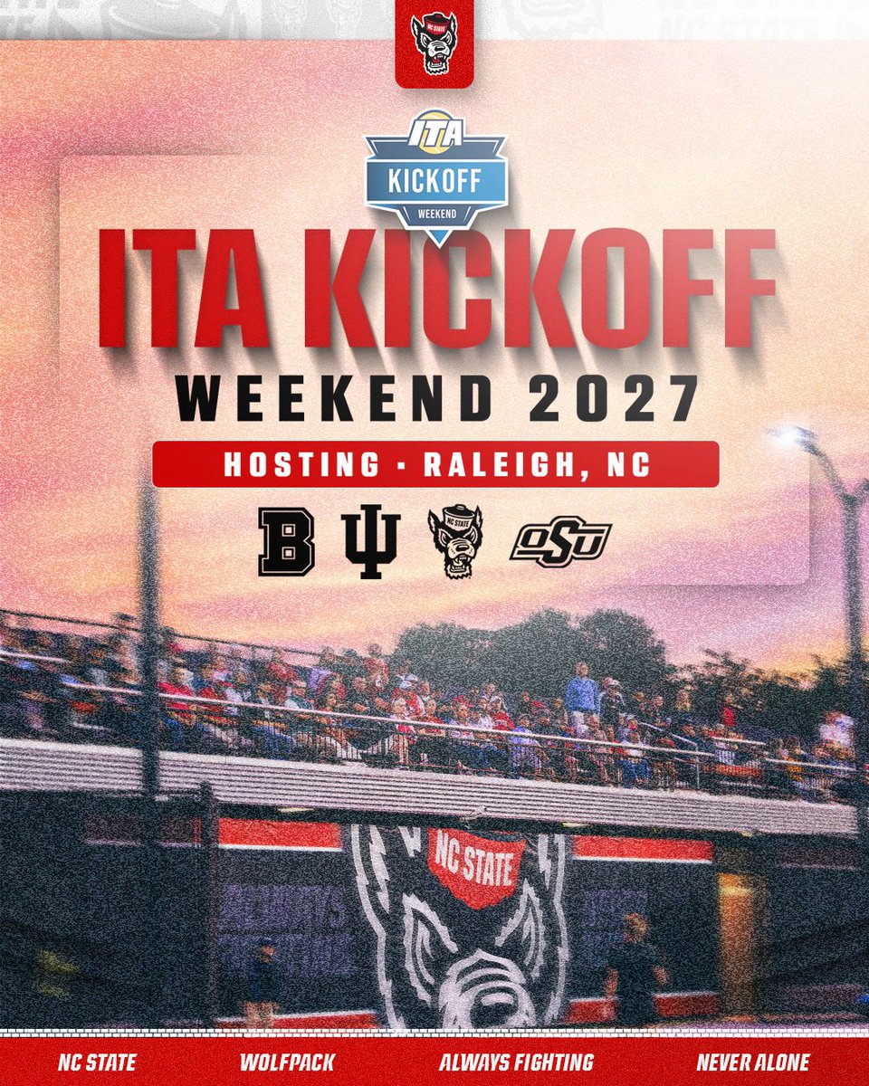 PackWTennis's tweet photo. ITA Kickoff will run through Raleigh next season ‼️ https://t.co/RsuMKKDDWd