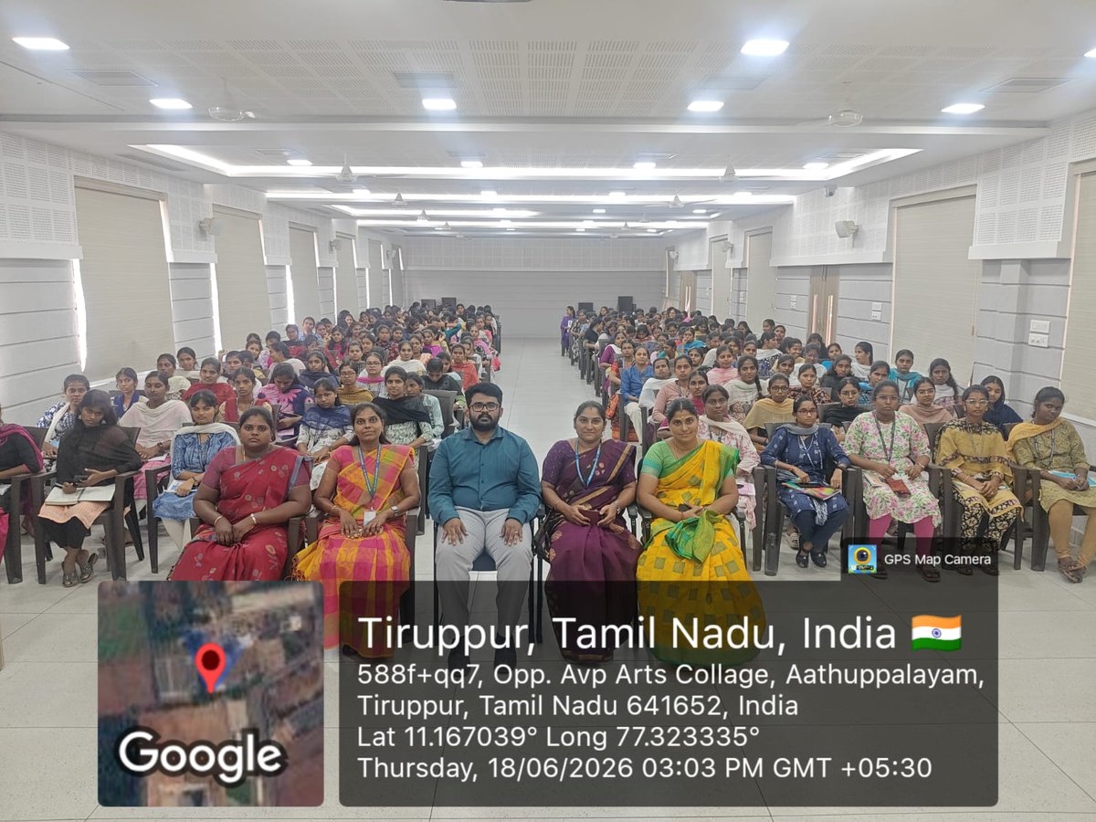 avpcas's tweet photo. IQAC organised a seminar titled "The power of mental well being" to the final year UG students of the college on 18.06.26 by 1.30 p.m. in the Seminar Hall. Mr. Srinath Rangaraj, deliberated the students on causes of disturbances for mental wellness and strategies to overcome them https://t.co/1zdRCCMJ4f
