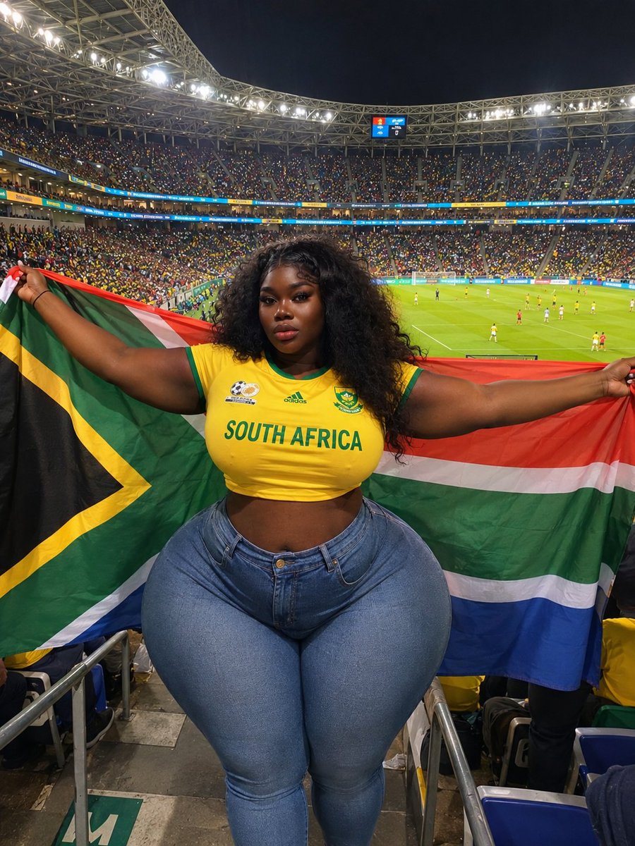 Styleherbalist's tweet photo. Africans we are one.. Let's love and support each other globally... Bukky Johnson reporting live at Fifa World cup 2026 at Mercedes-Benz Stadium Atlanta, Georgia, USA....For South Africa vs Czechia.. 
#southafrica  #Czechia  #worldcup #FIFAWorldCup  #FIFAWorldCup2026 https://t.co/DreDwWuVqc