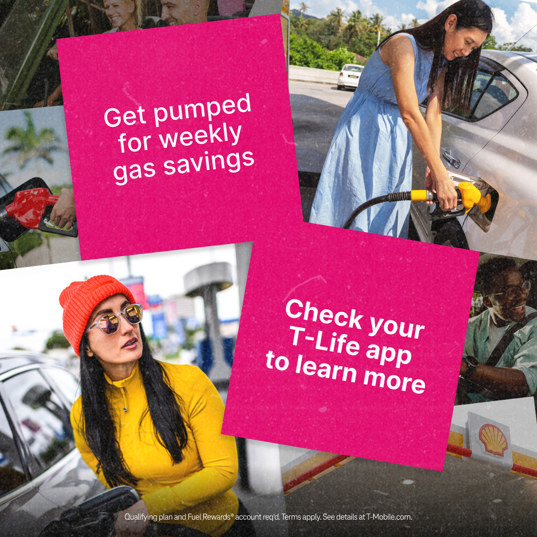 TMobileJV's tweet photo. One more reason to check your T-Mobile Tuesdays perks 😎 Saving at the pump is always a win ⛽️ https://t.co/ei7CUnsXl5

#TeamMagenta https://t.co/QeIh71XnZ9
