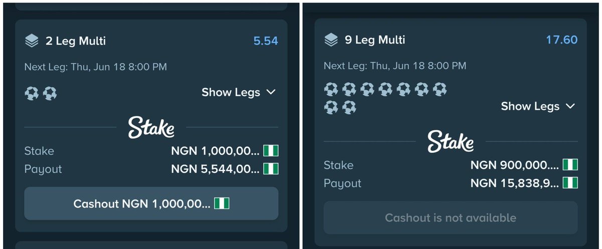 htfttipster1's tweet photo. Day 8 of WC 2026 ⚽ on @Stake 🔥

5+ Odds ➡️https://t.co/ddbdwUEIbi

17+ Odds➡️https://t.co/4N4kd5RE9s

- REGISTER A STAKE ACCOUNT VIA LINK ➡️
https://t.co/1SkAnTN3oT https://t.co/LPbdTpLkUS