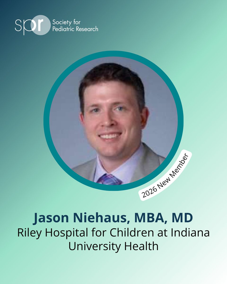 SocPedResearch's tweet photo. We're excited to introduce the 2026 new members, who bring fresh ideas, passion, and dedication to advancing child health.

Welcome, Kristy Murray, PhD, DVM, Swati Naik, MBBS, Margaret Nguyen, MD, and Jason Niehaus, MBA, MD!

Learn More: https://t.co/12UIdSykCC https://t.co/77eteZGLSJ