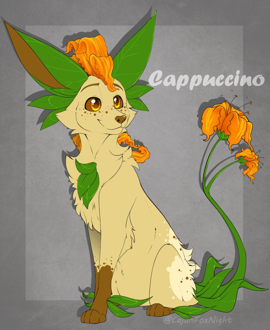 CajunFoxNight's tweet photo. Aw man, today is #LeafeonDay and I dont have anything new to post D:

So here's Gus's Leafeon, Cappuccino! https://t.co/ajtN2kYLM9