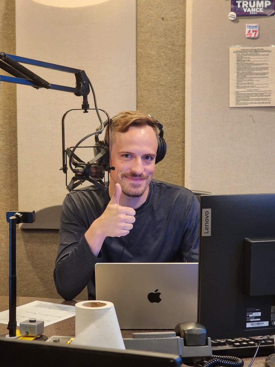 JonJustice's tweet photo. What would @maxrrymer do with One Trillion Dollars? Find out on a Freedom Friday. 
Listen live: https://t.co/ojNfCPxAsF
Watch live: https://t.co/oPJLReTvrd https://t.co/LietNnEdPD