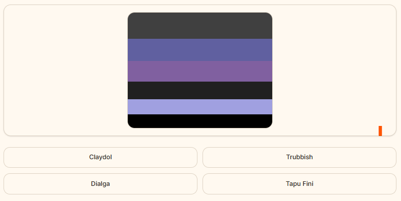 PokeRiddle_'s tweet photo. 🎨PokéChroma
Identifica Pokémon por sus colores. ¿Lo habéis probado ya?

🔗 https://t.co/nf2MQuDE7Q

¿Cuál es el Pokemon de la imagen? ⬇️ https://t.co/OFYiZmT282