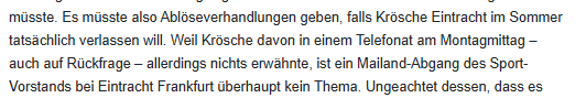 AdlerNews's tweet photo. Am Dienstag schrieb die BILD u.a. den angehängten Auszug über ein Telefonat zwischen Beck &amp; #Krösche vom Montag. Die BILD hat wie ich berichtet habe, exakt das von #Beck zu hören bekommen, was sie hören sollte. Clever gespielt von Beck, #Hellmann &amp; Co. 👏🙄

#SGE 🦅 https://t.co/tzJPzprRbD