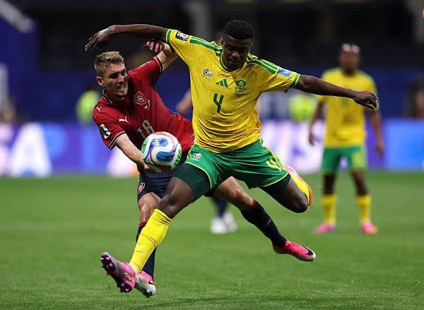 SundownsXtra_'s tweet photo. 🥹🫀 Teboho Mokoena played his heart out for Bafana Bafana tonight. 🇿🇦 https://t.co/p7YnWR29Ce