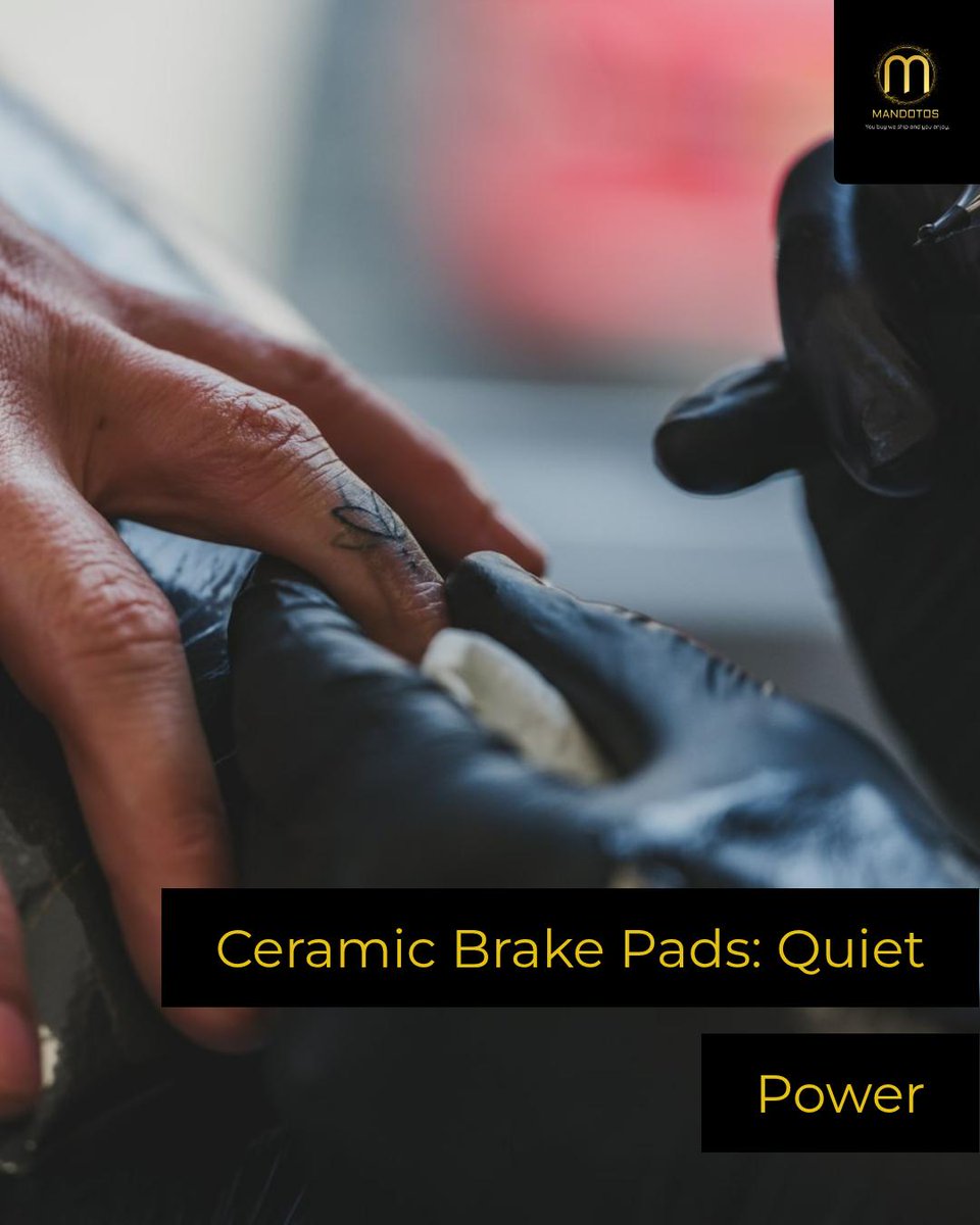 MandotosInt's tweet photo. Fact: ceramic-fiber brake pads cut noise &amp; metallic dust, hold friction at high temps, and reduce fade—aircraft-grade durability. Get quieter, cleaner, longer-lasting braking at MANDOTOS. #AutoMaintenance #Durability https://t.co/6oPVmSSSaj https://t.co/mjIaEFTZg5