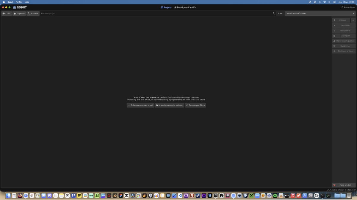 WouJy's tweet photo. Moi quand j'upgrade Unreal Engine 5.8 sur mon Mac VS quand j'upgrade Godot en 4.7

➡️ UE : je dois lancer l'installation via le terminal pour retirer temporairement une restriction de déplacement de fichiers.
➡️ Godot : extraction du zip

#GodotEngine #UnrealEngine #apple #macos https://t.co/xFJZb1heWV