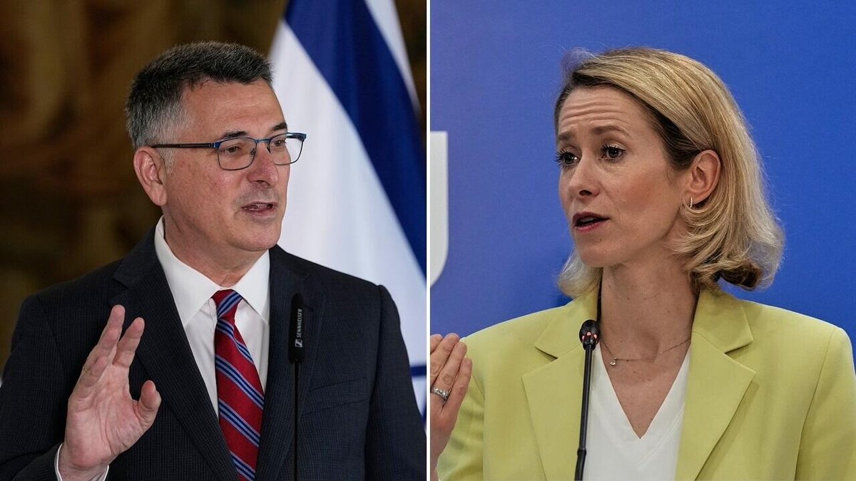 RFI's tweet photo. Israël rompt les contacts avec Kaja Kallas, cheffe de la diplomatie européenne, lui reprochant d'avoir parlé d'«apartheid»
➡️ https://t.co/FJgCrWnZpU https://t.co/CzKZkrlmnG
