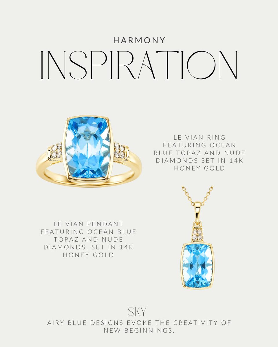 Le_Vian's tweet photo. Blue skies ahead ☁️ with this Ocean Blue Topaz duo.

A fresh perspective to fine jewelry 🩵 Airy, luminous, and endlessly versatile.

🔗 https://t.co/V2TO9nfEqL
🔗 https://t.co/bU4amUubxI

#BlueTopaz #FineJewelry #SummerJewelry #JewelryInspo #StyleInspo https://t.co/qe50PsFS1a