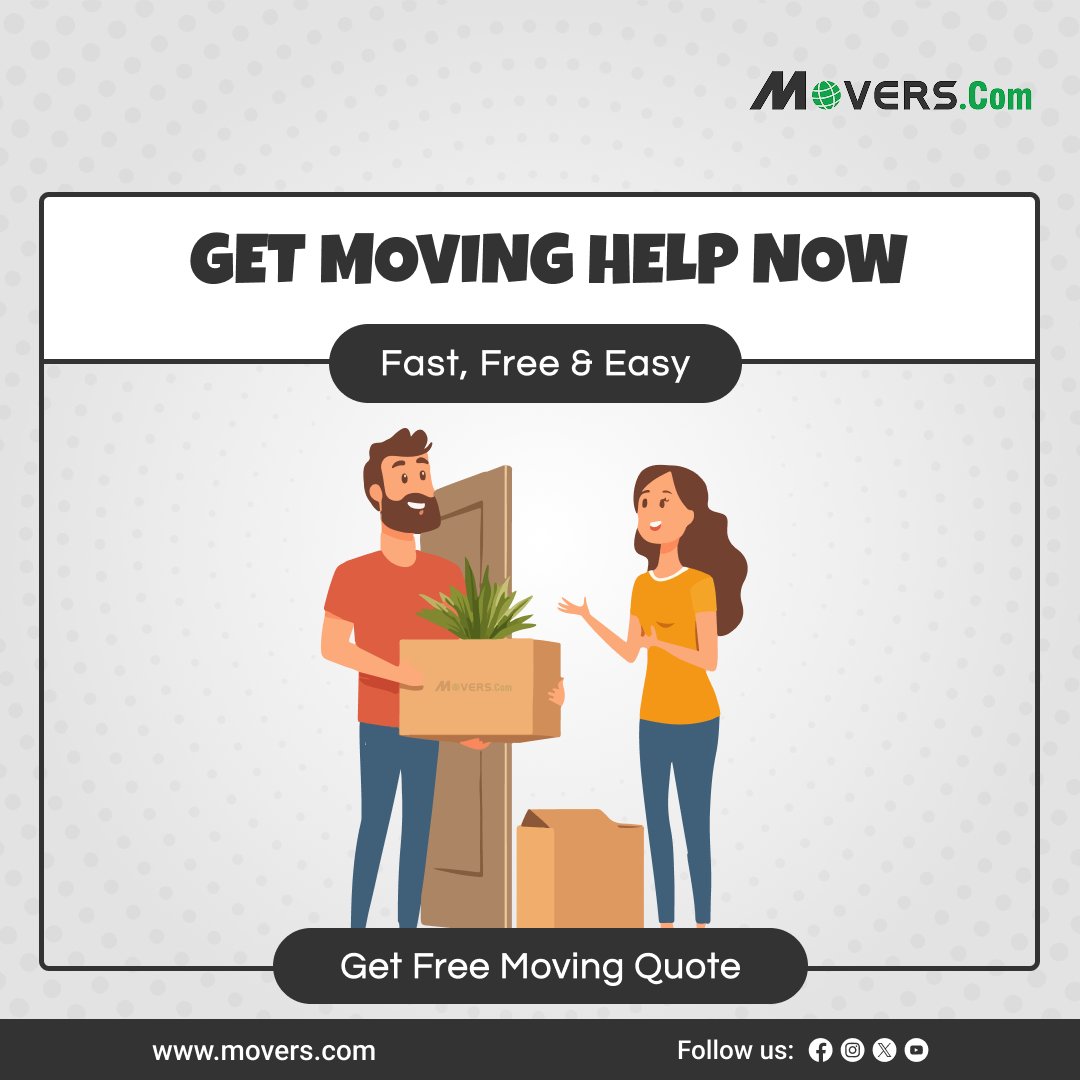 MoversCom's tweet photo. Need movers fast? Donβt waste time calling around πβ
β³ Save time. Save money. Move smarter.
π Get your FREE moving quote today
#MoversCom #MovingMadeEasy #MovingHelp #BookMovers #MovingDay #MovingTips #Relocation #MovingSoon #HomeMoving #MovingServices #MovingQuotes https://t.co/iMeRwhhYyP