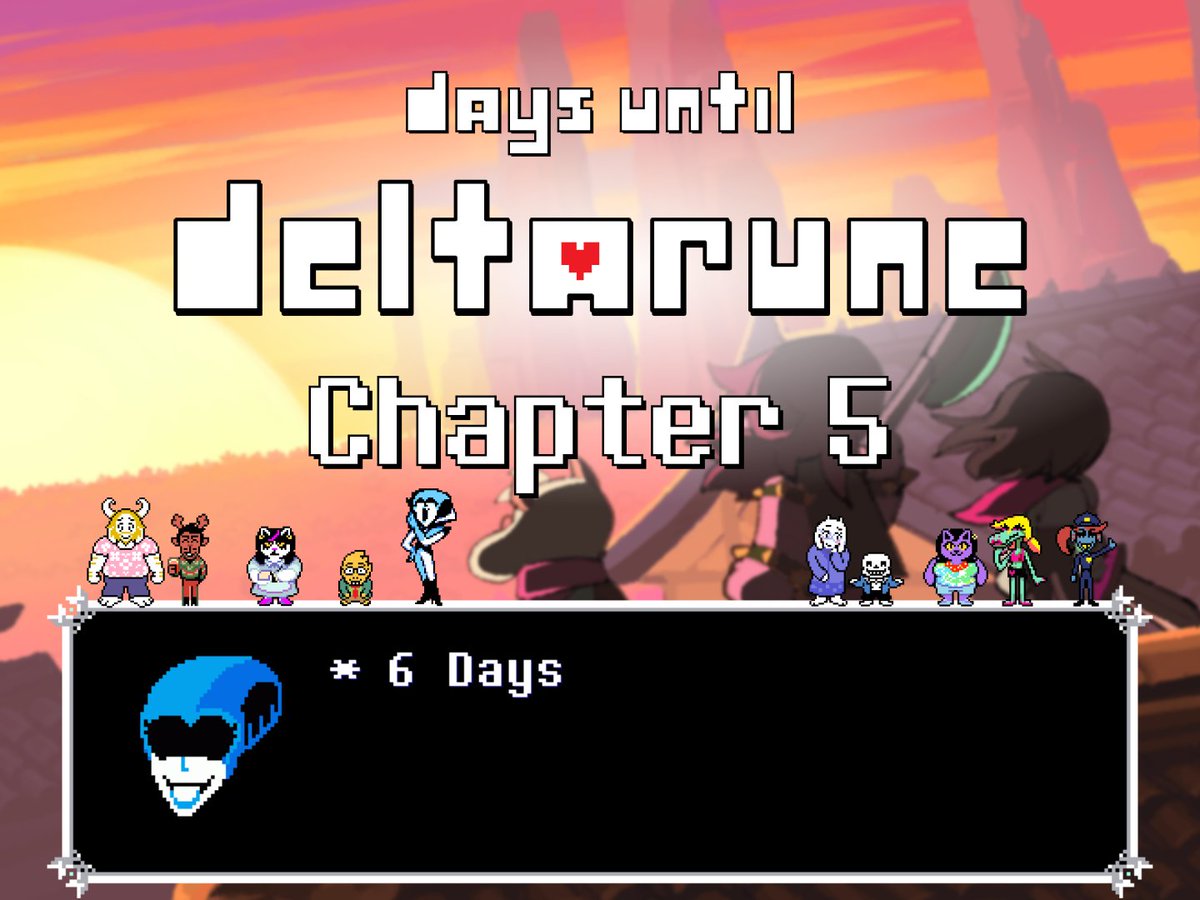 Days until Deltarune Chapter 5 releases (@Delta_Countdown) / Posts / X