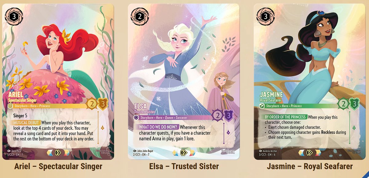 PeakHobby's tweet photo. I don't see how this new Disney Lorcana Collection won't head towards $500 quickly, given how limited a release it is

Curator’s Collection: Heroines Edition
Release Date: July 17, 2026
USD $99.99

Only Available in:
World of Disney® in Disney Springs
Disney’s Pin Traders in the Downtown Disney District 
Disney Store - London Oxford Street, England
Disney Store - Dublin Grafton Street, Republic of Ireland
World of Disney in Disney Village