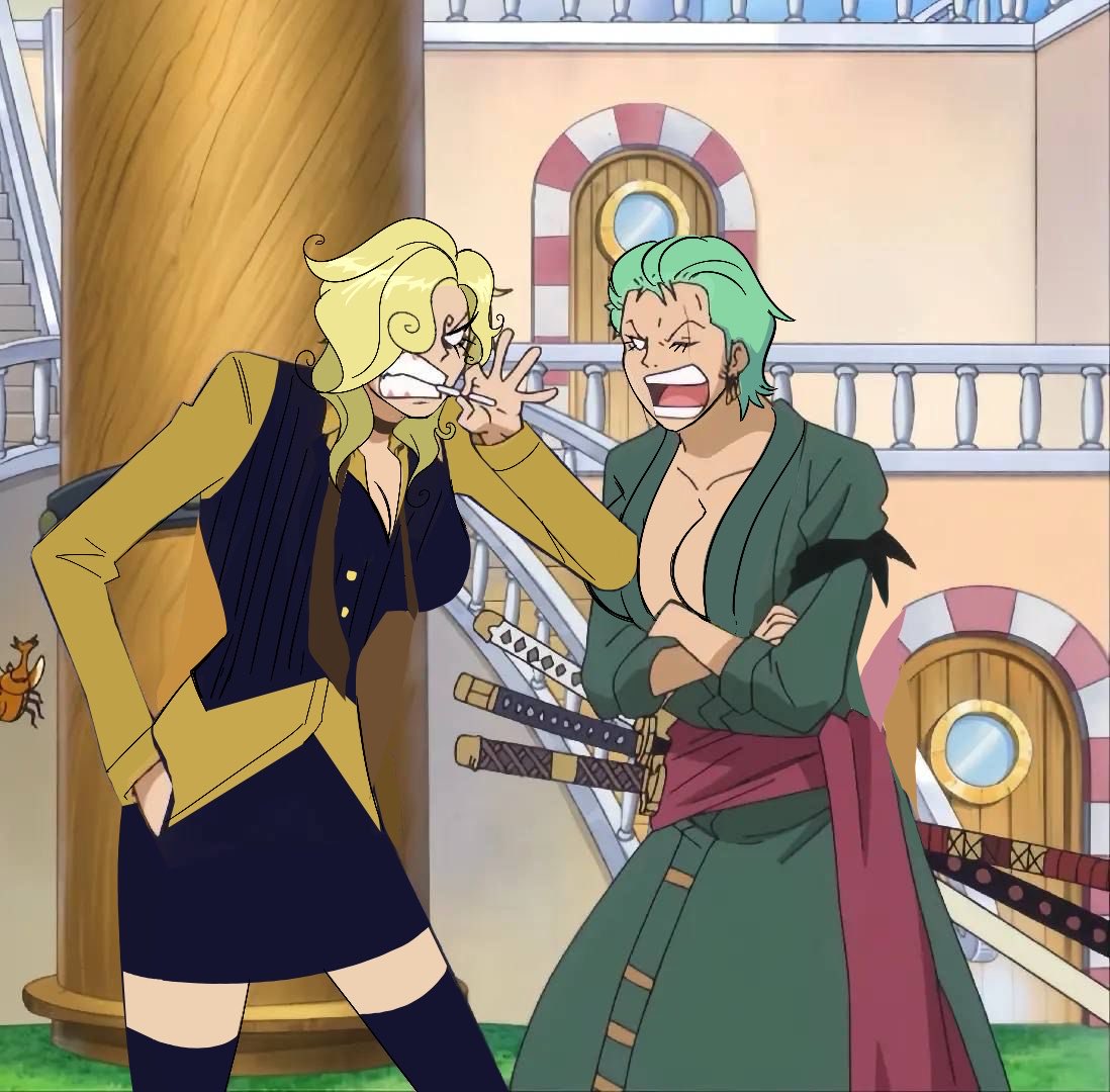 kivikurva's tweet photo. Bored so I edited zosan into my fem designs and then was still bored so I also edited them into how I think Oda would do it https://t.co/505Epxe2Ol