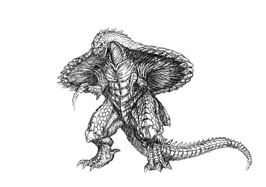 ShewchukTyler's tweet photo. Am I the only one who noticed that Orga’s concept art may have be repurposed as Bogarl from Ultraman Mebius? https://t.co/Y6IAXJegTG