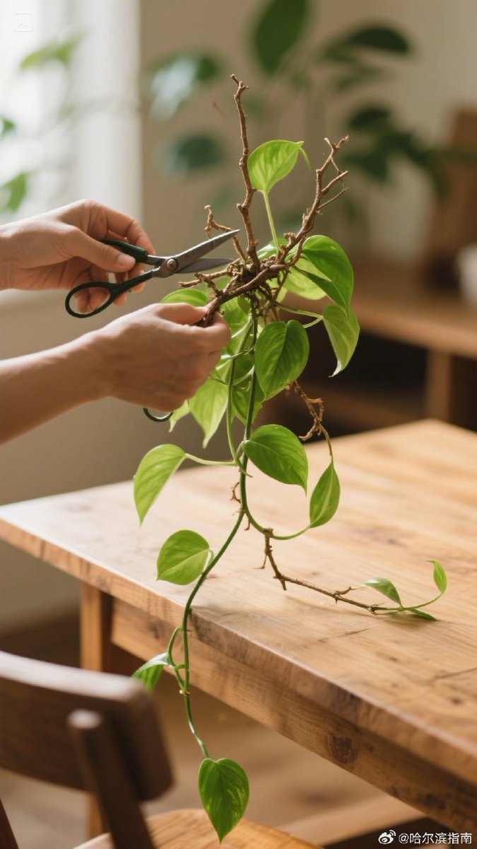 DadaBogdan3's tweet photo. Pro tip for pothos: Let the top 2 inches of soil dry out before watering! Bright indirect light = happy plant https://t.co/nuMixm3KSy