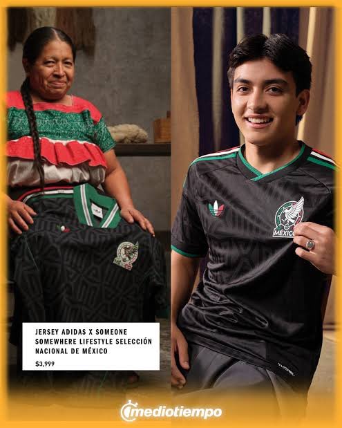 luzvaldezg's tweet photo. Hoy @miseleccionmx juega con la playera negra , cada que vean una que este bordada acuérdense que la empresa Someone Somewhere quien hizo esa colaboración con @adidasMX está acusada de pagar hasta 12 pesos por hora y no se han pronunciado.
No hay orgullo en la explotación. 🇲🇽 https://t.co/YQDlMPcoXt
