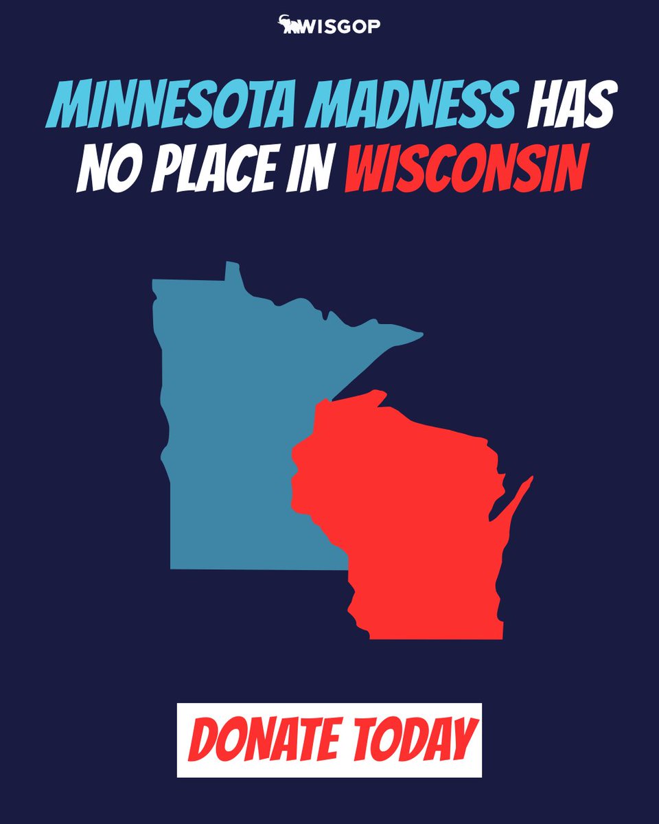 WisGOP's tweet photo. Democrats want to bring Minnesota's Madness to Wisconsin.

Help us defend Wisconsin by donating TODAY! https://t.co/A4tGeZg7Nj