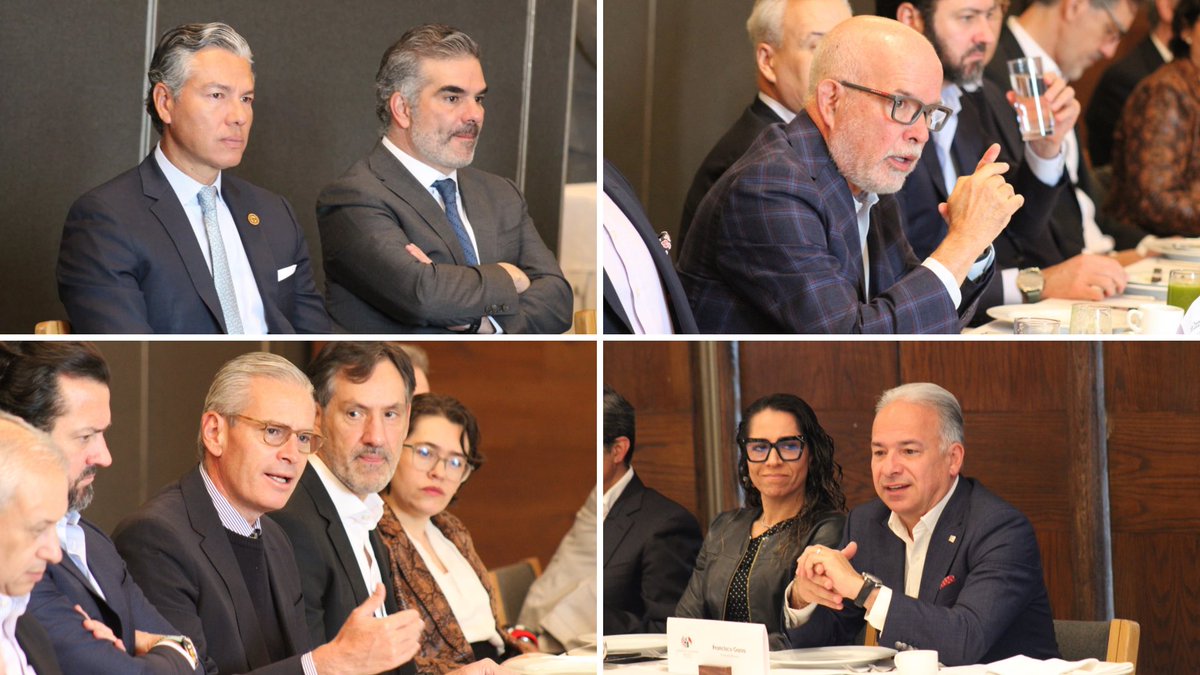AmChamMexico's tweet photo. Agradecemos a la Mtra. Jennifer Krystel Castillo Madrid, Administradora General de Grandes Contribuyentes del @SATMX, y a su equipo, por acompañarnos durante nuestra sesión de Consejo Directivo.

El fortalecimiento de la co-responsabilidad recaudatoria, la implementación del #PlanMéxico para brindar mayor certeza jurídica y una agenda cercana con los grandes contribuyentes reflejan una visión que apuesta por el diálogo y la colaboración como motores de un México competitivo y atractivo para la inversión.