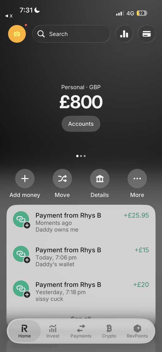 goddesspeggy27's tweet photo. rhys rounded me up to my next hundred on rev easily because he’s already in so much debt for findom that he just couldn’t say no to me 🤭 i love accumulating money just because i can 💋 

findom paypig humanatm finsub findomuk cashcow whalesub sissy cuck beta https://t.co/gzWLWHAvnv