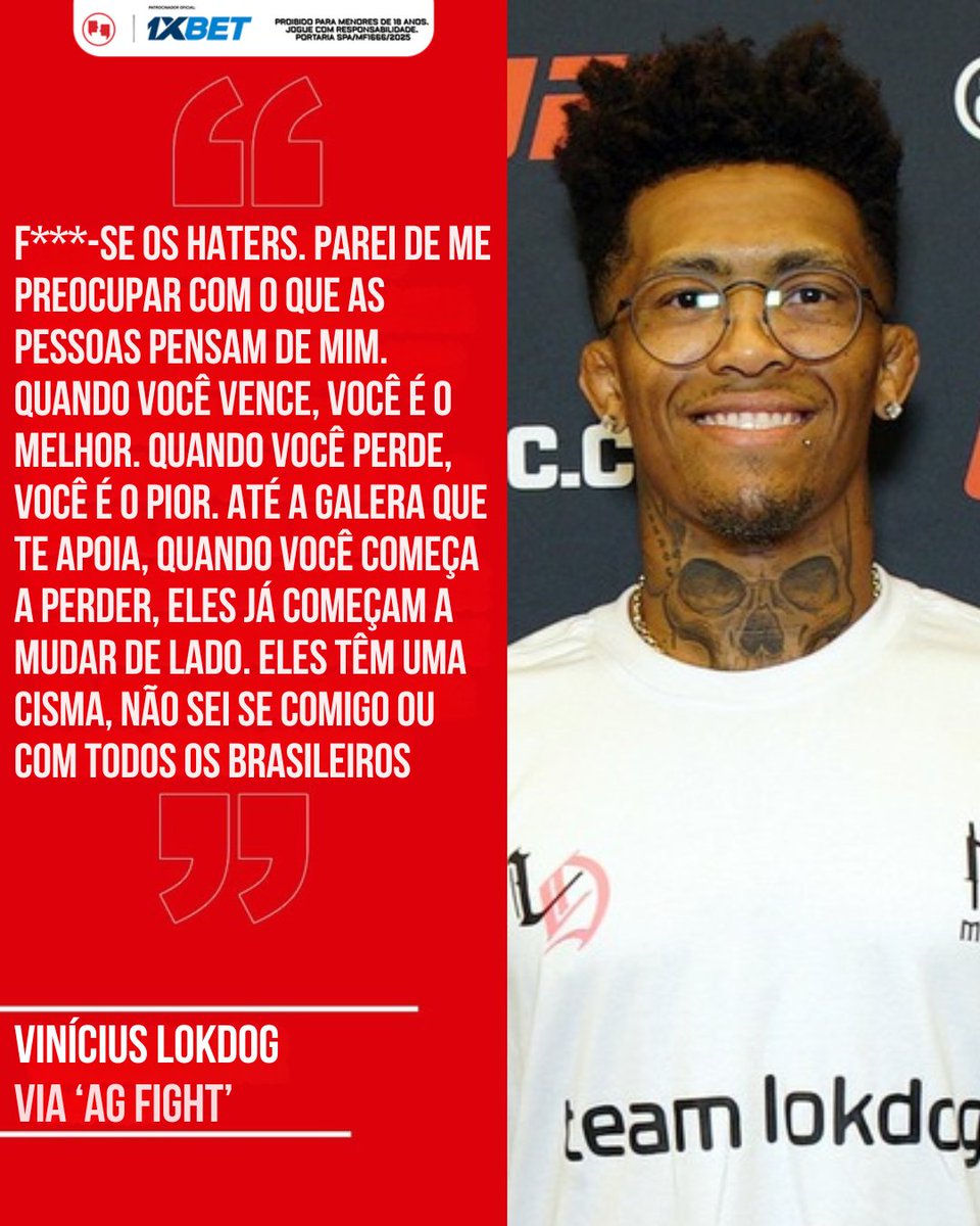 AgFight's tweet photo. DESABAFO DE LOKDOG! 🗣️

Vinícius Oliveira nunca teve receio de dizer o que pensa, mesmo que isso possa dividir opiniões.

Sem papas na língua, LokDog disparou contra a postura de alguns dos fãs brasileiros.

Concordam com o ponto de vista do gaúcho? 🧐

#LokDog #Crítica #Fãs #UFC https://t.co/hypHkwFiBw