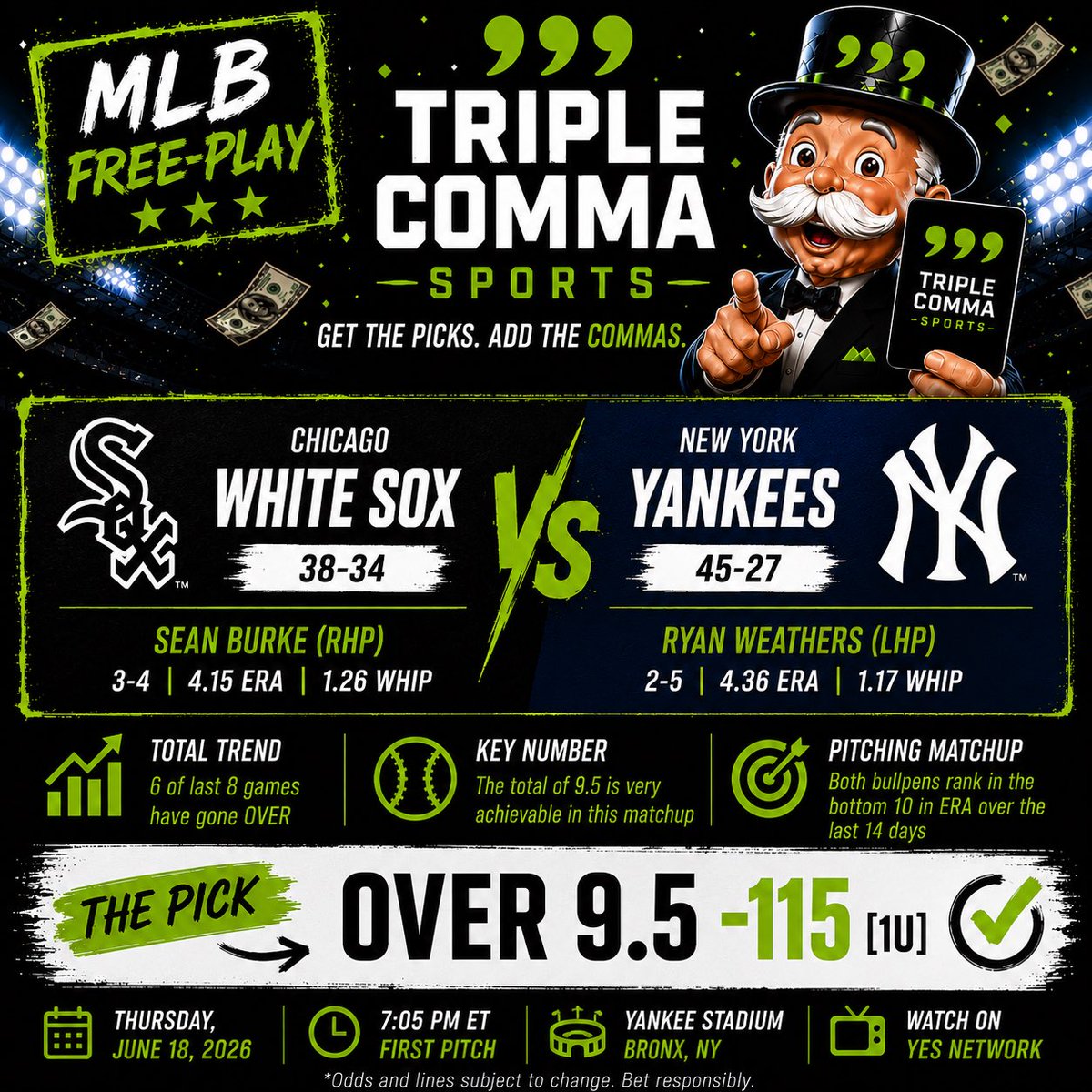 TripleComma's tweet photo. MLB #freeplay https://t.co/MHAL4K10Su