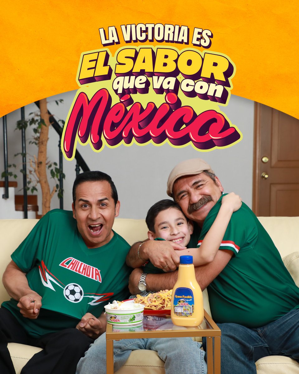 ChilchotaMx's tweet photo. Cada victoria se disfruta más cuando se comparte.

Hoy reúne a los tuyos, prepara la botana y celebra cada gol con los sabores que nos unen. ⚽🇲🇽 https://t.co/F8QAVoic3S