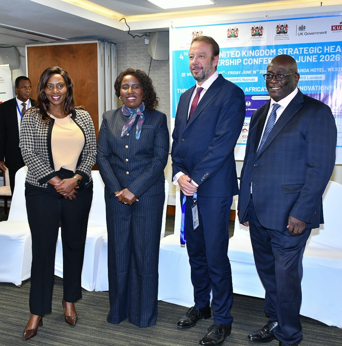 Bettymuganda17's tweet photo. Today I joined  University leaders and other stakeholders at the 4th Kenya–United Kingdom Health Alliance (KUKHA) One Health Research and Innovation Conference to discuss how research, innovation  can address emerging global health challenges.

I highlighted the impact of Kenya–UK collaboration in advancing research, innovation and capacity building, while recognizing the partnership between the University of Manchester and KUTRRH on early oesophageal cancer detection and the transformative AMPATH programme.

I also called for partnership in investment in research infrastructure, innovation and skills development  emphasizing the importance of translating research into practical solutions.

The conference was also attended by the PS State Department for Public Health and Professional Standards
Mary Muthoni Muriuki, CBS, The British High Commissioner to Kenya, H.E. Matt Baugh, Vice Chancellor Masinde Muliro University of Science and Technology (MMUST) Prof Solomon Shibairo, KUKHA Chair, Prof. Graham Lord among other senior officials from Kenya and the United Kingdom.