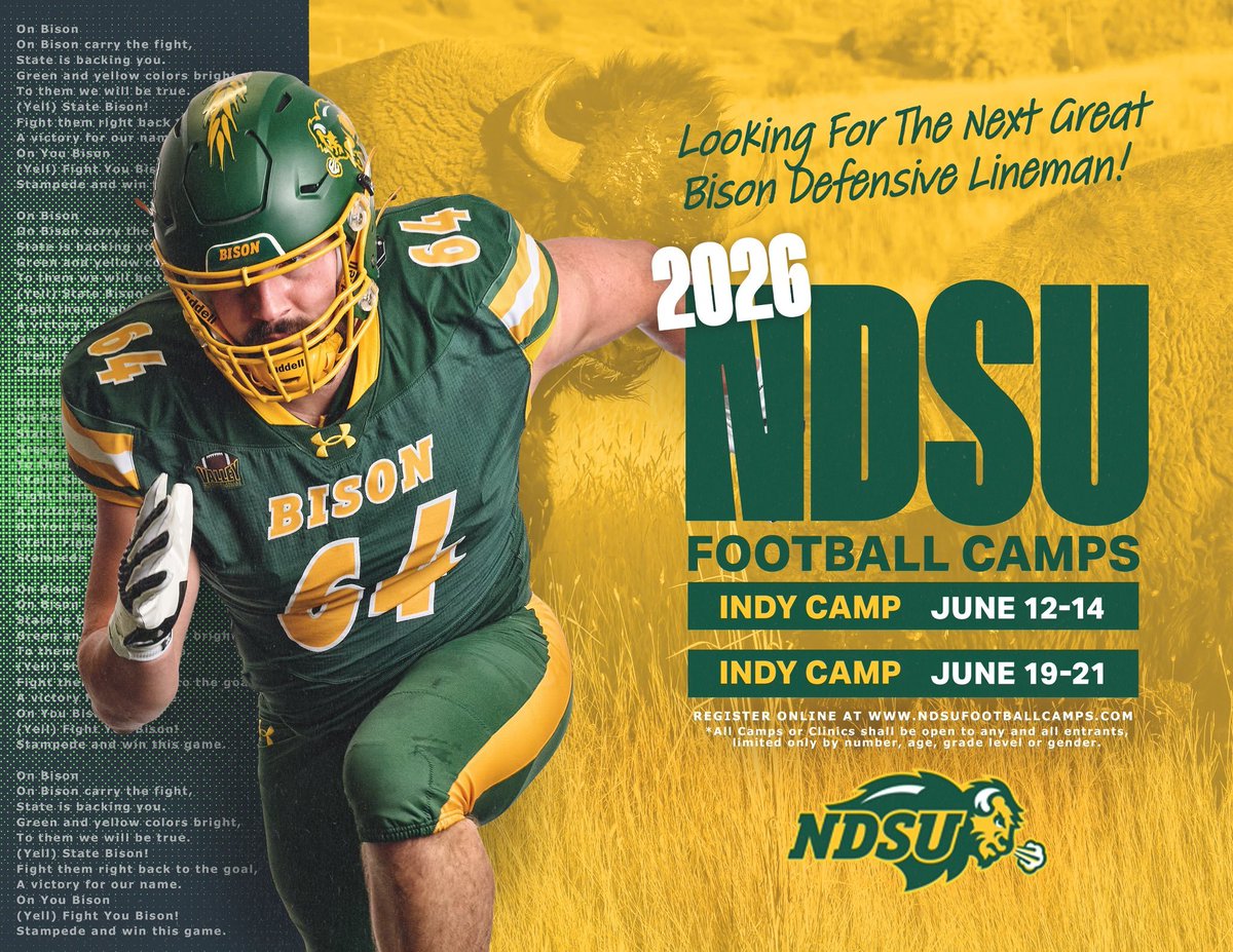 Coach_Brusoe's tweet photo. College Coaches:

Green Bay West will have six prospects competing at @NDSUFBCamp2026 this weekend. 

2027s:
LB @lukerisslingFB
WR/DB @liamletizia
OL/DL @mhassannco 
QB @urijah02_ 

2028s:
FB/LB @Motuharuo5
DB @Jeremey_Booker 

I'll be in Fargo as well to answer any questions regarding our kids and program! #RecruitTheBay #wisfb