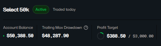 MSAutoTrader's tweet photo. @dancooketrades I think I will choose flex but I will think about it.
Not a bad way to start with Tradeify 😎🤑 https://t.co/Z90OjjcsVe