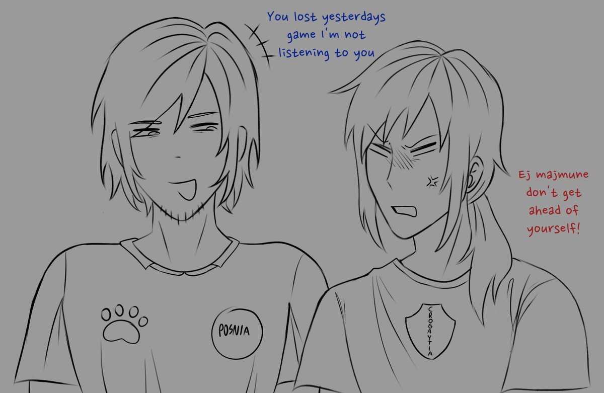 plumkln's tweet photo. the game is in less than 20 minutes… IM SCARED YA ALLAH MAY BOSNIA WIN #yugotalia #hetalia #aph #worldcup #bosnia #switzerland https://t.co/6QsC0XYGOn
