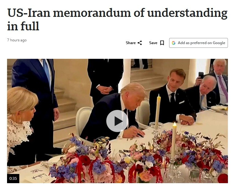 Jonycabesa's tweet photo. 🇺🇸🤝🇮🇷 Oficial: Estados Unidos e Irán firmaron el acuerdo para poner fin a la guerra en Oriente Próximo. https://t.co/vRuNA4x0Vi