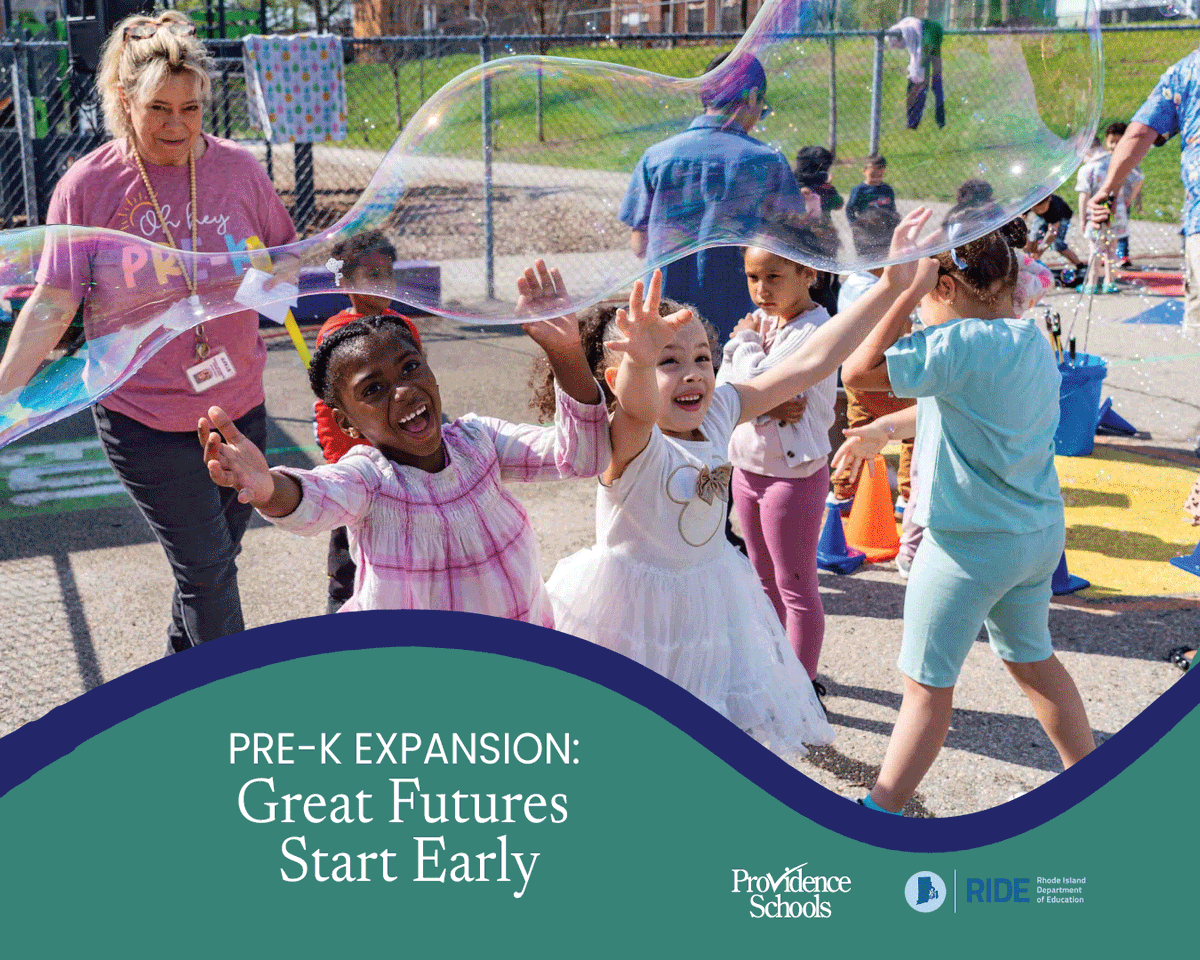 pvdschools's tweet photo. Great futures start early! 🖍️ We’ve massively expanded access to Pre-K programs across Providence from 406 seats in 2019 to over 900 seats today.  By investing in our youngest learners, we are setting them up for a lifetime of academic success. 🌟 #FutureOfPPSD https://t.co/0atzbUtY9j