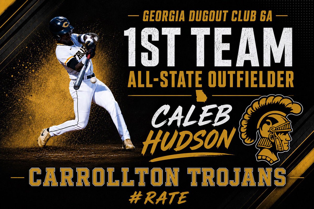 1trojanbaseball's tweet photo. Congratulations to all of our Trojans honored for being selected to the Georgia Dugout Club All-State teams!  Go Trojans! https://t.co/HSeRW2kbYY