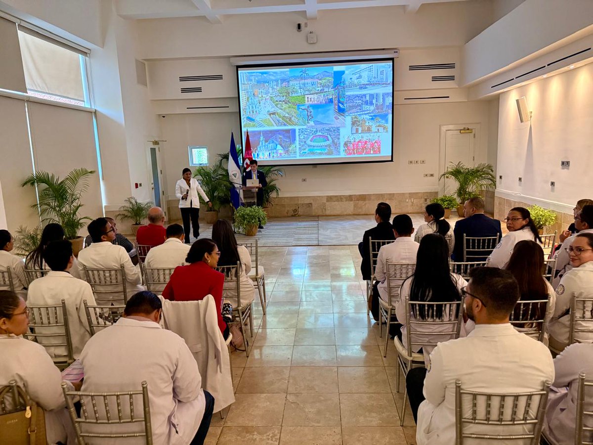 MinsaNicaragua's tweet photo. Congreso Internacional “Actualizaciones en Medios Diagnósticos e Intervenciones Terapéuticas Pediátricas”. El encuentro científico se desarrolla en Casa de los Pueblos, Managua.

#SomosVictoriasVerdaderas
#NicaraguaConDanielyRosario
#2026SiempreMásAllá https://t.co/UNJj2sCNqf