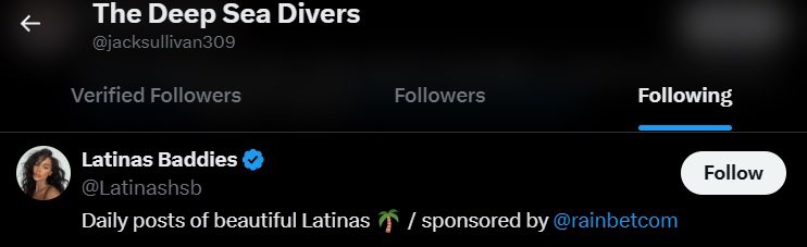sooepicnick's tweet photo. @jacksullivan309 @suddenoakdeath2 @DJSTTDJ dawg u follow “latina baddies” https://t.co/xaGZlXyopD