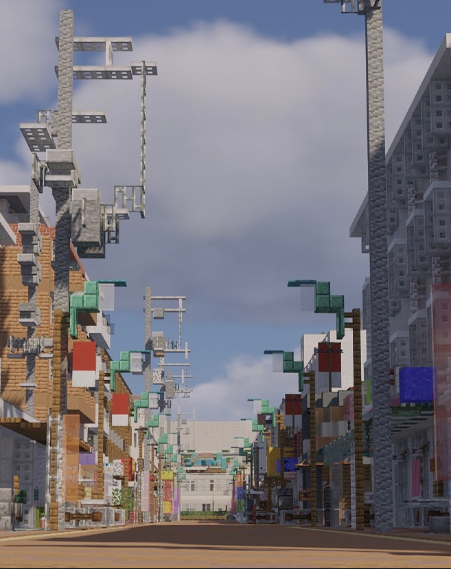 misosiu_Global's tweet photo. Shopping street #味噌汁市  #Minecraft #Minecraftbuild https://t.co/Lq3P1IQhx1