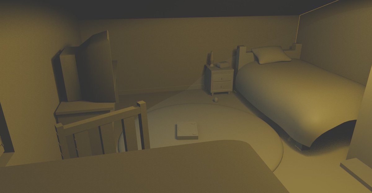 Serafynvr's tweet photo. POV: It's 1996 and this is your bedroom 🛏️

Still have lots of stuff to add so..
90s kids, what was actually in your room?
Posters, figures, gimmick gadgets?

#vrchatmap #vrchat #blender https://t.co/Jg8Op6rVYp
